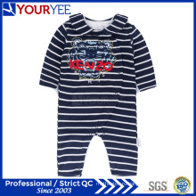 Новые длинние втулки Stripes младенческая Onesie дешевая одежда младенца (YBY116)